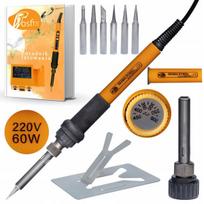 Lituoklis Rosfix Orange Pitbull OP60W – Tiksli temperatūros kontrolė, Komplektas 8 dalių, Galia 60W