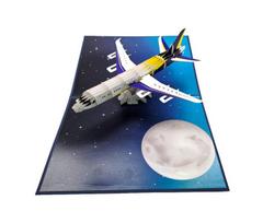 3D atvirukas Lėktuvas Mėnulio šviesoje – išskirtinis sveikinimas kelionių ir aviacijos gerbėjams