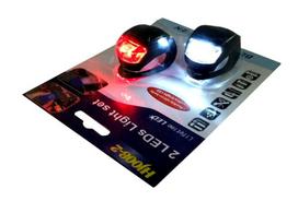 Žibintuvėlių dviračiui komplektas, silikoniniai, 2vnt.