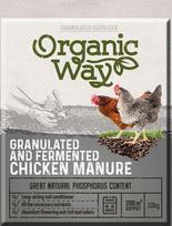 Granuliuotas fermentuotas vištų mėšlas Organic Way 10 kg