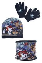 Kepurės, šaliko ir pirštinių komplektas berniukams Paw Patrol, įvairių spalvų