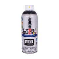 Vandens pagrindo akriliniai purškiami dažai juoda RAL 9005 PintyPlus Evolution 400ml