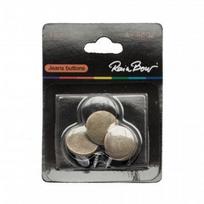 Žalvarinės spaudės-sagos RB-32, dviejų dalių 15mm , 3 komplektai pakuotėje