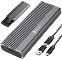 Reagle M.2 NVMe SSD dėklas USB 3.2 Gen 2 – aliuminis, 10Gbps, USB-C, 2230/2242/2260/2280, iki 4 TB