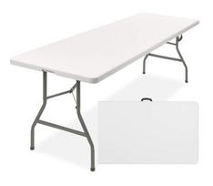 Sulankstomas stalas, 240x74 cm, baltas