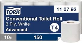 Tualetinis popierius 3 sluoksnių, TorkAdvanced T4, 10 rul.