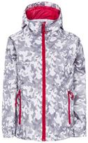 Trespass lietaus striukė mergaitėms Qikpac Jacket Print, White camo