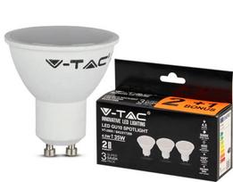 LED lempa 3 pak., GU10/4.5W/400lm/3000K/110°