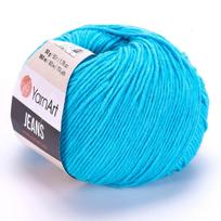 Mezgimo siūlai YarnArt Jeans 50g, mėlyni