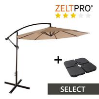 Lauko skėtis su padu Select Zeltpro, rudas