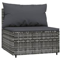 Lauko sofa vidaXL, pilka