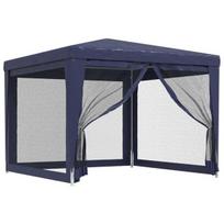 Proginė palapinė su 4 sienomis, HDPE, 3x3m, mėlyna, Mėlyna