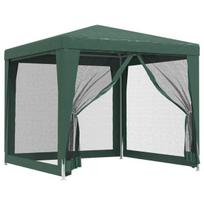 Proginė palapinė su 4 sienomis, HDPE, 2,5x2,5m, žalia, Žalia