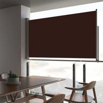 Ištraukiama šoninė kiemo pertvara vidaXL, 160x300 cm, ruda