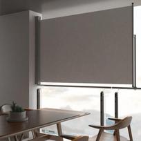 Ištraukiama šoninė kiemo pertvara vidaXL, 160 x 300 cm, pilka