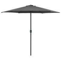 Lauko skėtis su aliuminio stulpu vidaXL, 270x246 cm, antracito spalvos, Antracito