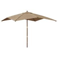 Sodo skėtis nuo saulės vidaXL 300x300x273cm, rudas, Rusva