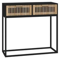 Konsolinis staliukas vidaXL 80x30x75cm, juodas