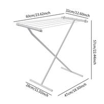 X Shaped Floor Standing Clothes Drying Rack Space Saving Foldable Balcony Laundry Drying Stand for Yard Laundry Room Apartment balta
