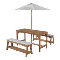 Vaikiškas sodo baldų komplektas 4 vnt. Outdoor + – Roba