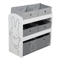 Baltos spalvos/pilkos spalvos vaikiškas organizatorius 63,5x29,5x60 cm Miffy – Roba