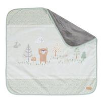 Šviesiai žalios spalvos iš mikropliušo vaikiškas pledas 80x80 cm Woodland Buddies – Roba