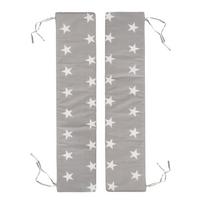 Pilkai smėlinės spalvos užvalkalai vaikiškam sodo rinkiniui 2 vnt. 18x90 cm Little Stars – Roba
