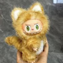 Labubu 17 cm Mielos katės lėlės drabužiai Pliušinis plaukuotas Hamidie V1 serijos stovinčios figūros pakabukas Aksesuaras Lėlės priedai no doll