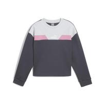 Puma laisvalaikio bliuzonas mergaitėms POWER Crew FL G Galactic Gray - 68178769, pilkas