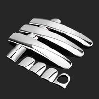 Automobilio durų rankenėlės apsauginis uždangalas apdailai Vw Passat Golf Mk4 Polo Jetta Skoda Octavia Fabia Superb Seat Ibiza Leon sidabras
