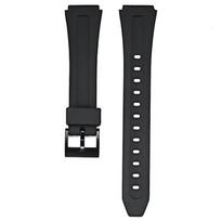 Guminis dirželis Casio F-201W F-201WA DB-36 WS-300 vyriškiems sportiniams vandeniui atspariems juodo dervos laikrodžiams keičiama apyrankė 18mm 18mm juoda