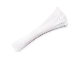 Kabelio kaklaraištis 3,6x200 mm - baltas - 100 vnt.