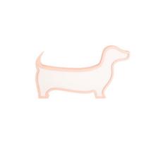 LED vaikiška stalinė lempa DOG LED/12W/230V rožinė