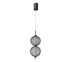 LED pakabinamas šviestuvas ant laido PUMA LED/10W/230V, skersmuo 14 cm, juodas