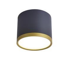 LED taškinis šviestuvas TUBA LED/9W/230V juodas/auksinis