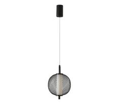 LED pakabinamas šviestuvas ant laido PUMA LED/10W/230V, skersmuo 20 cm, juodas