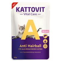 Kattovit Vital Care Anti Hairball 85g su lašiša – konservuotas pašaras katėms