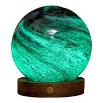 Tamsiai rudos spalvos/tamsios natūralios spalvos šviečianti dekoracija USB ø 12 cm Stellar Ocean – Gingko