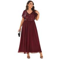 Suknelė moterims Ever-Pretty, raudona, 2XL