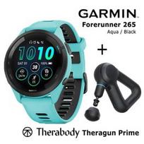 GARMIN Forerunner 265 Aqua, Black + Theragun Prime sportinis laikrodis 010-02810-12 / TG02845-01
