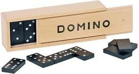 Domino žaidimas medinėje dėžutėje (28 detalės)