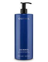 COTRIL COOL BRUNETTE – Šampūnas rudiems plaukams, su mėlynu pigmentu neutralizuojančiu oranžiniai-varinį atspalvį 1000 ml