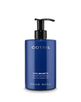 COTRIL COOL BRUNETTE – Kaukė rudiems plaukams, su mėlynu pigmentu neutralizuojančiu oranžiniai-varinį atspalvį 500 ml