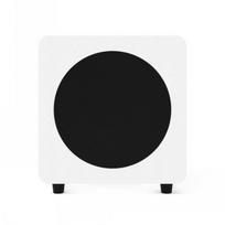 KANTO AUDIO 8-INCH SEALED POWERED SUBWOOFER W. RCA CABLE - MATTE WHITE (INCL. TYPE C  and  G POWER CORDS)