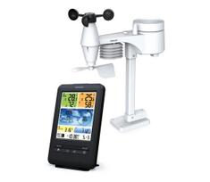 Sencor - Profesionali meteorologinė stotelė su spalvotu LCD ekranu 1xCR2032+3xAA Wi-Fi