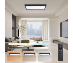 Brilagi - dimeriuojamas LED šviestuvas FRAME SMART LED/30W/230V juodas IP44 + nuotolinio valdymo pultas