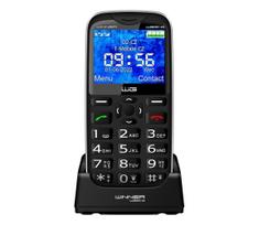 Winner Group - Mobilus telefonas senjorams 1600 mAh juodas