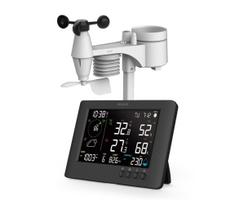 Sencor - Profesionali meteorologinė stotelė su LCD ekranu ir žadintuvu 5V/1xCR2032 + 3xAA Wi-Fi