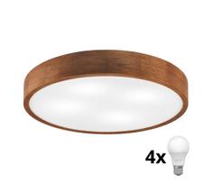 Brilagi - LED lubinis šviestuvas CARVALHO 4xE27/60W/230V ąžuolas/vyšnia skersmuo 57,5 cm