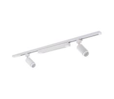 LED taškinis šviestuvas TRACER bėgelių sistemai, 2x GU10/10W/230V + LED/20W, 1 m, balta